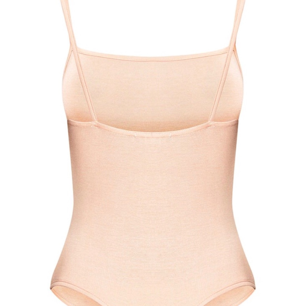 Nude Basic Square Neck Thong Bodysuit - Picture 3 of 5